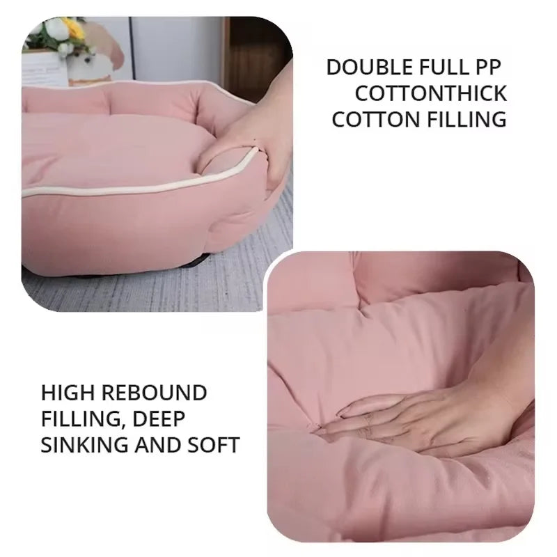 Cozy Pet Sofa Bed For Dogs And Cats Winter Warm Cushion