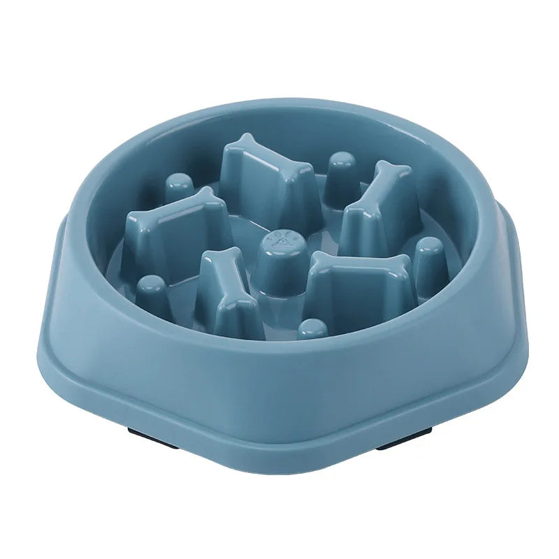 Slow Feeder Pet Bowl For Cats And Dogs Non Slip Anti Choking Maze Design
