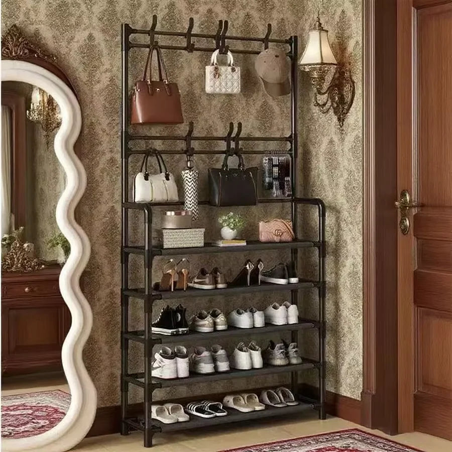 Altruism Multifunctional Hallway Coat Rack And Shoe Bench For Busy Families