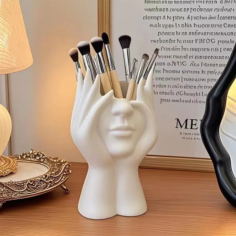 Make a Statement Sculptural Figure Desk & Beauty Organizer