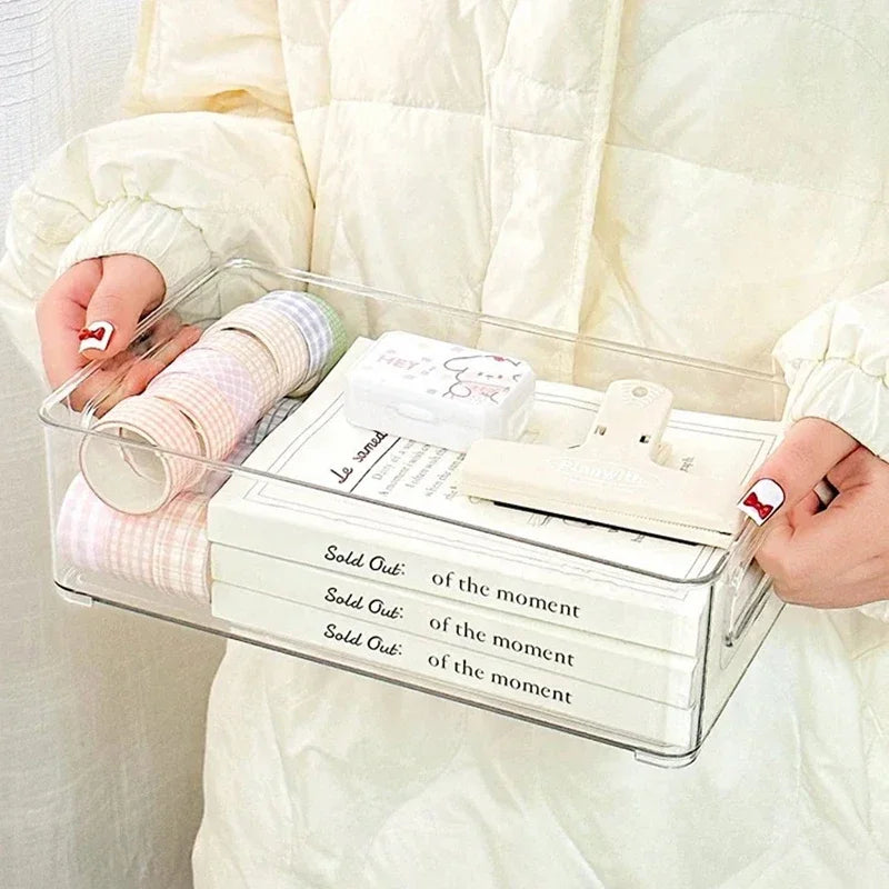 Clear & Organized Acrylic Beauty Storage Box – Masks & Cosmetics