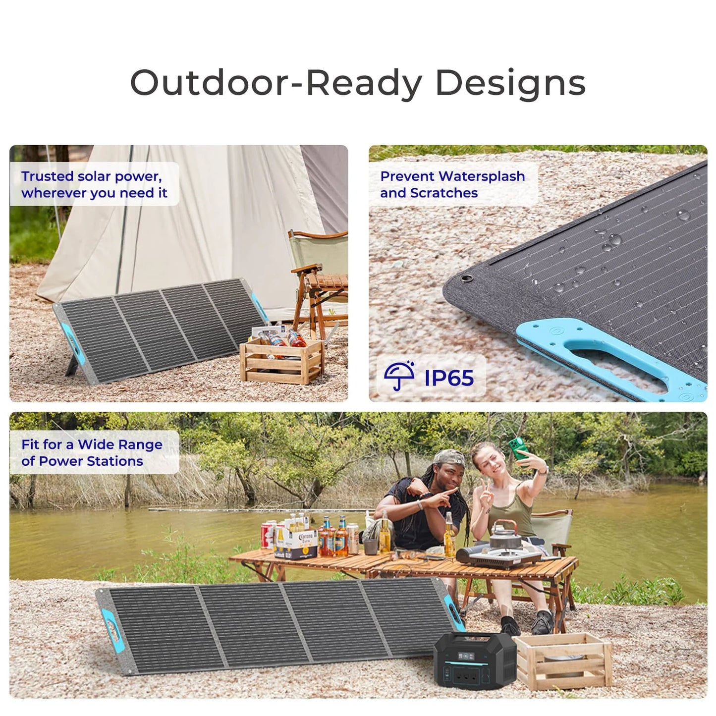 Power Anywhere Renogy 200W Foldable Solar Panel for RV & Camping