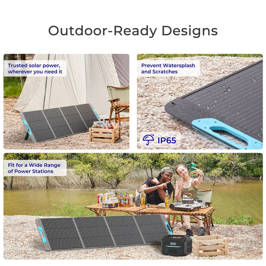 Power Anywhere Renogy 200W Foldable Solar Panel for RV & Camping