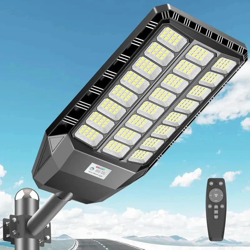 Light Up the Night™ Solar Security Street Light – Dusk-to-Dawn Motion Sensor