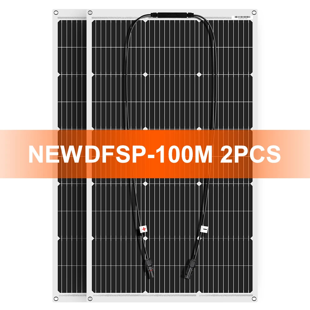 Go Off-Grid 100W Flexible Solar Panel for RV & Camping