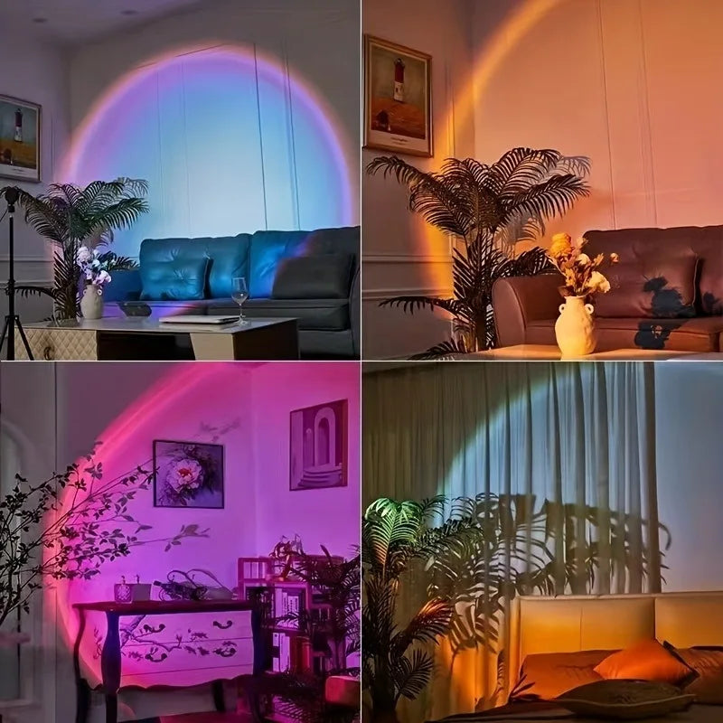 Liuyangmao Sunset Light Projection LED With Remote 16 RGB Night Light For Bedroom