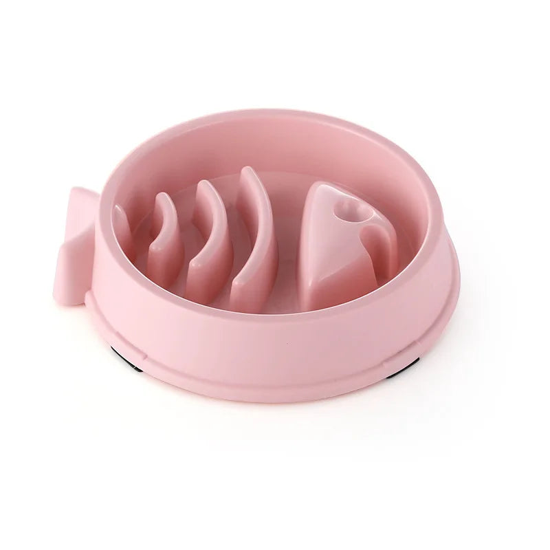 Slow Feeder Pet Bowl For Cats And Dogs Non Slip Anti Choking Maze Design