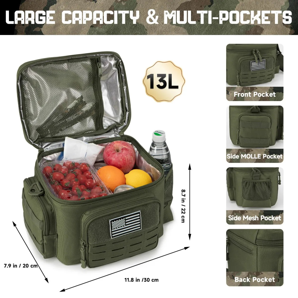 ReFire Gear Insulated Leakproof Tactical Lunch Bag