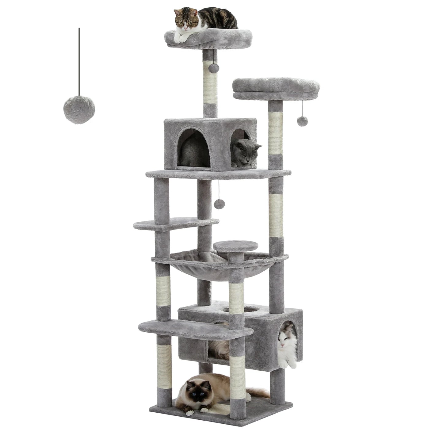 PAWZ Road Cat Tree Tower With Scratching Posts And Perches