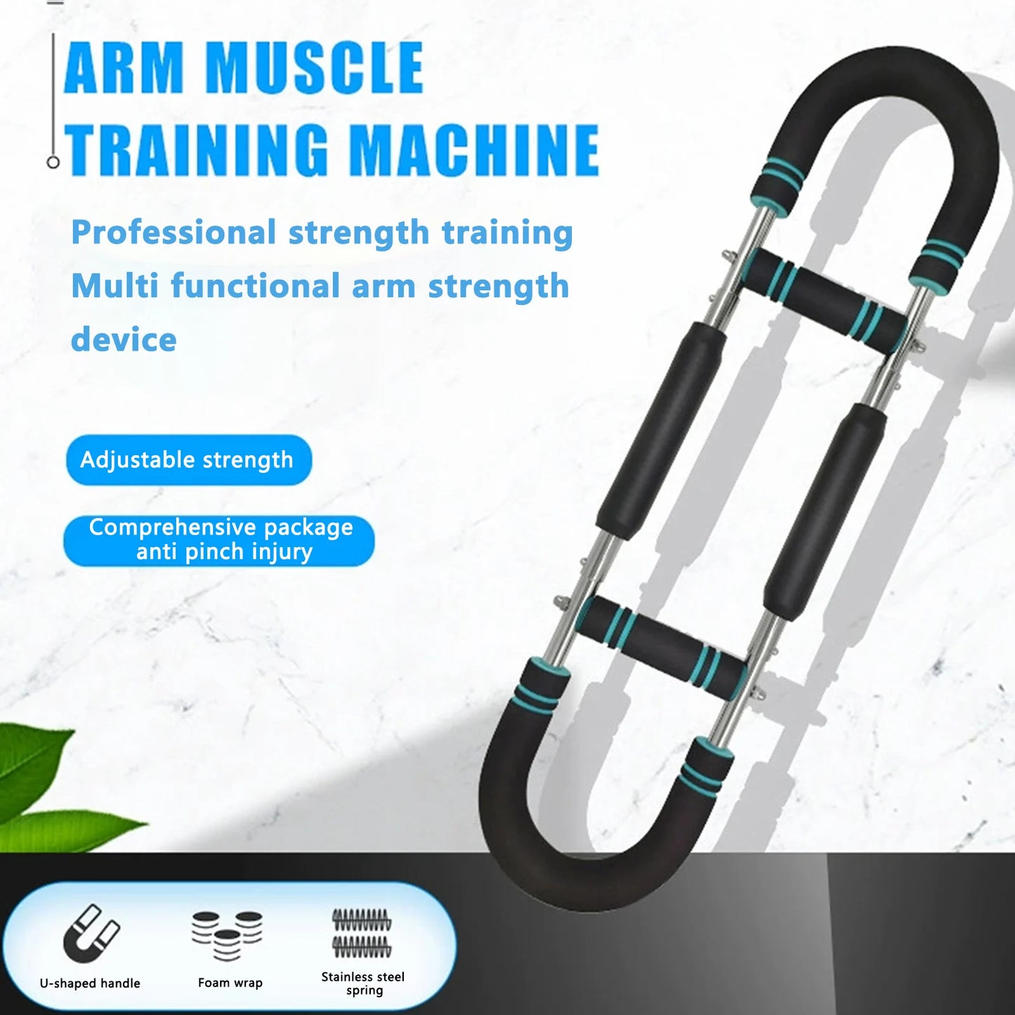 U Shape Hand Gripper 40kg Power Twister Arm Trainer for Men and Women