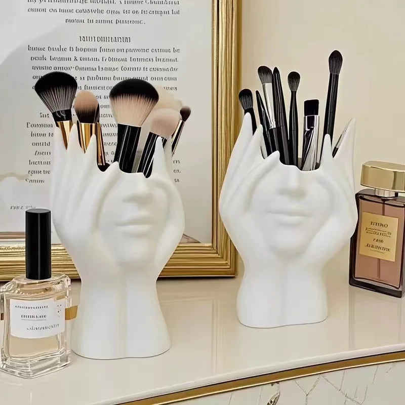 Make a Statement Sculptural Figure Desk & Beauty Organizer