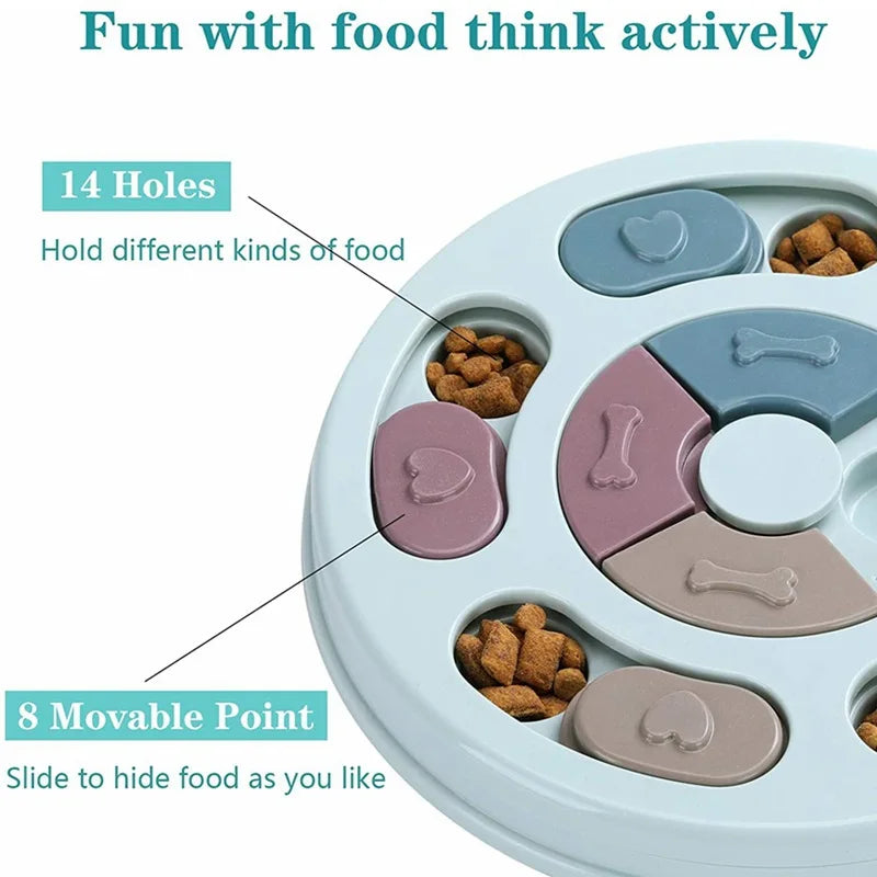 Dog Food Hiding Bowl Slow Feeder For Interactive Training Toy