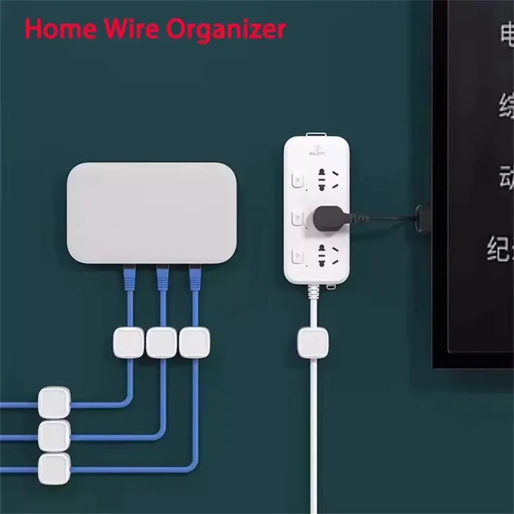6 Pack Magnetic Cable Clips Adhesive Cord Organizers For Home Office
