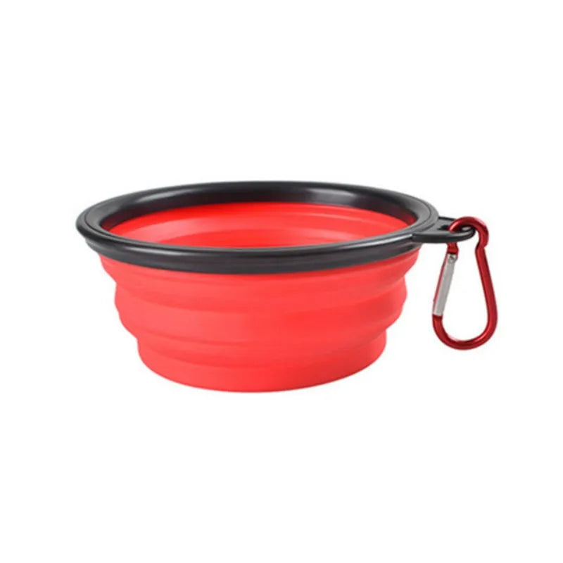 Durable Collapsible Portable Pet Food Bowl TPR Silicone For Dogs And Cats Travel