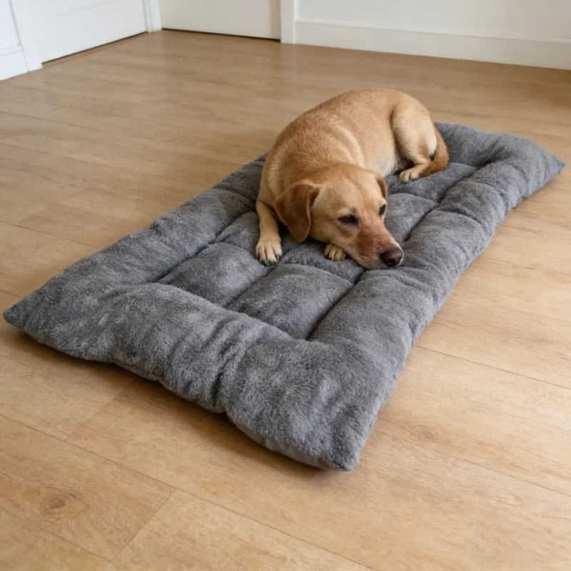 Booteely Plush Dog Bed Mat For Pets Polyester Fleece Cushion