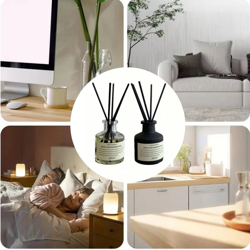 Flameless Reed Diffuser Fragrance Oil Freesia Jasmine 50ml Long Lasting For Home