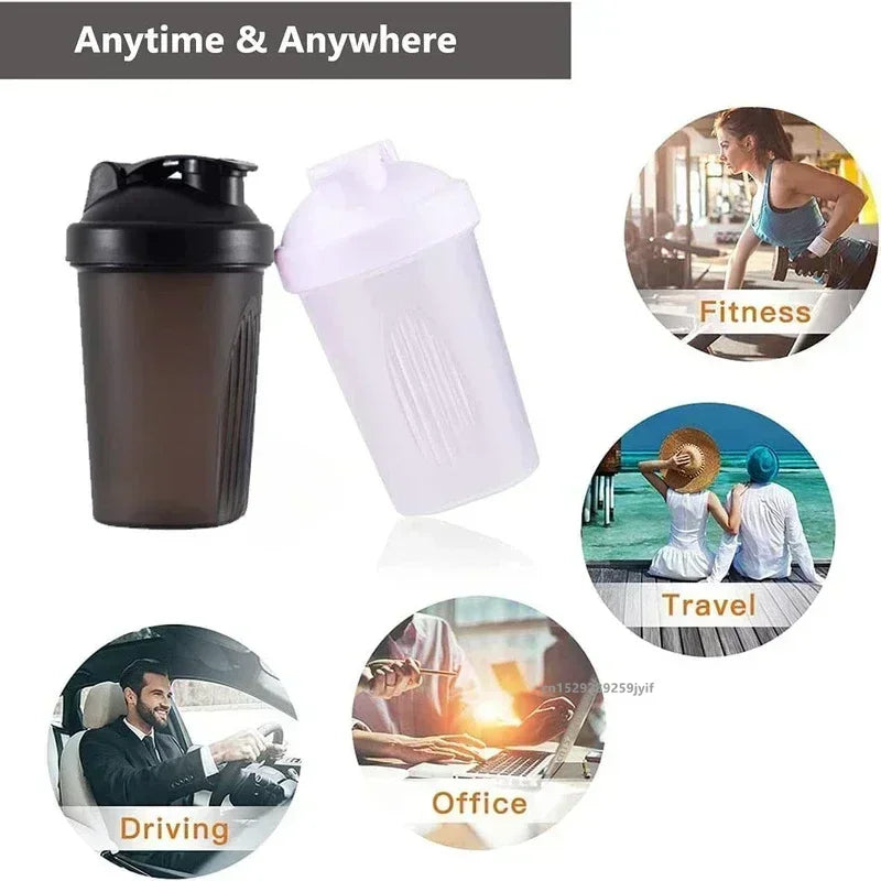 Shake It Up 400ml/600ml Protein Shaker Bottle with Whisk Ball