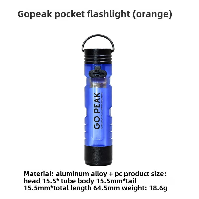 Gopeak 5050 USB-C Rechargeable Mini Clip Flashlight