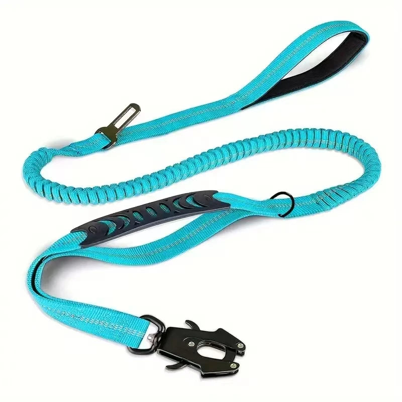 Reflective Shock Absorbing Tactical Dog Leash for Large Dogs