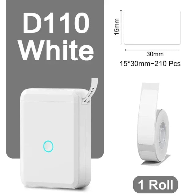 Niimbot D110 Thermal Label Printer Bluetooth Inkless For Mobile Labeling