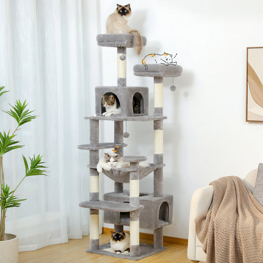 PAWZ Road Cat Tree Tower With Scratching Posts And Perches