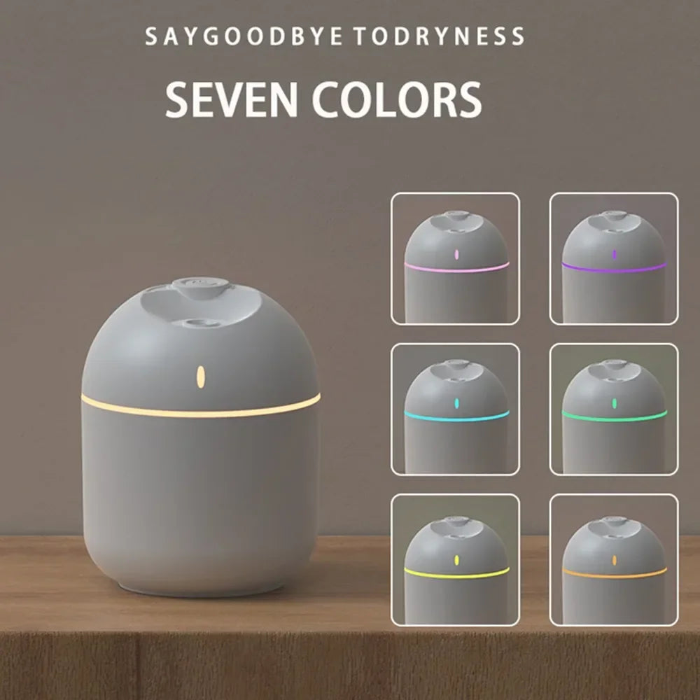 Air Humidifier USB Powered 270ML Aroma Diffuser Night Light Home Office