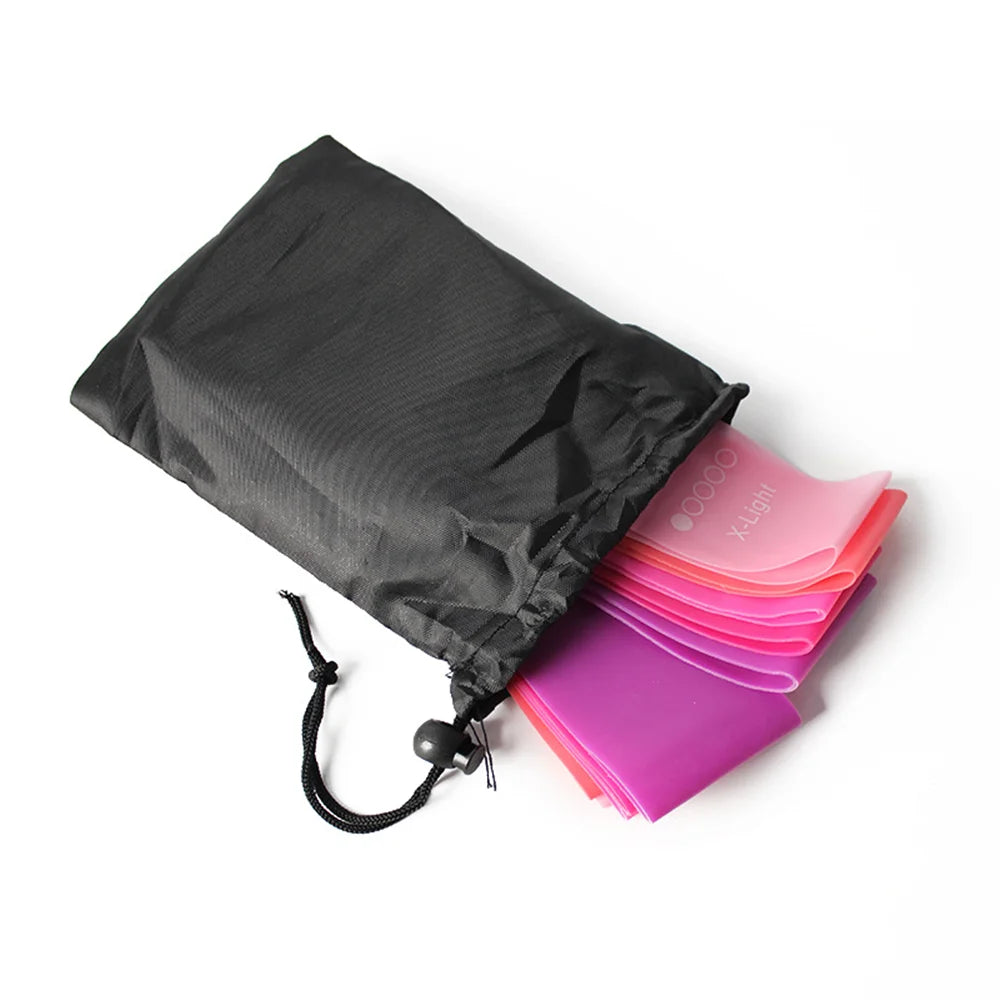 Versatile Resistance Band Set Of 5 Loop TPE Pink For Home Workouts And Yoga