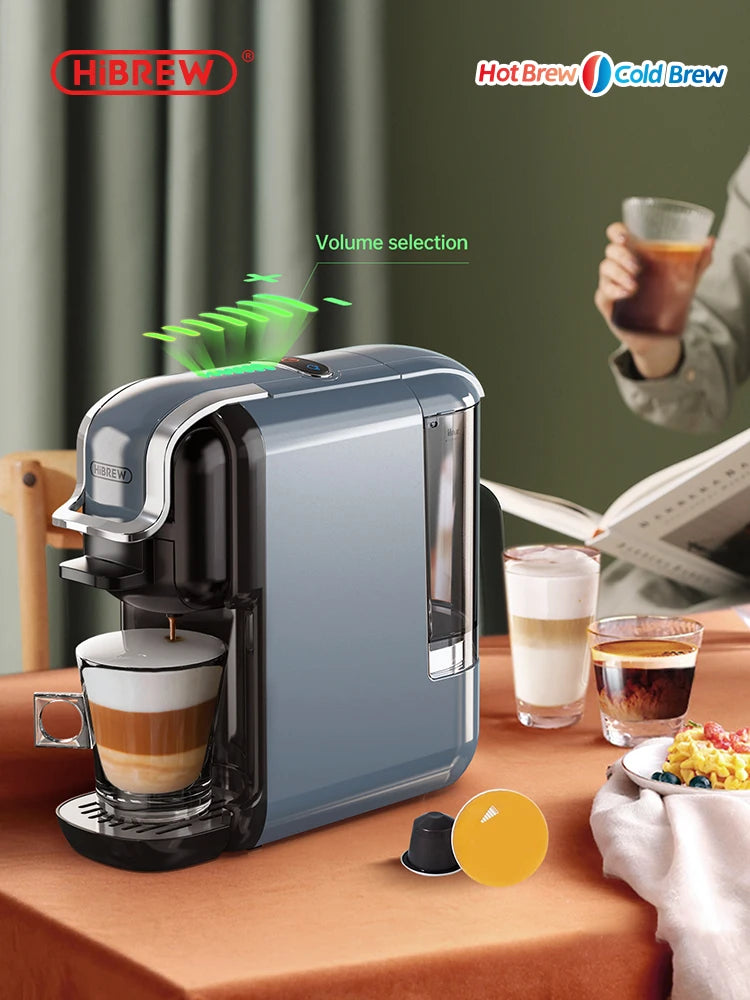 HiBREW 5-in-1 Capsule Coffee Machine for Dolce Gusto and Nespresso