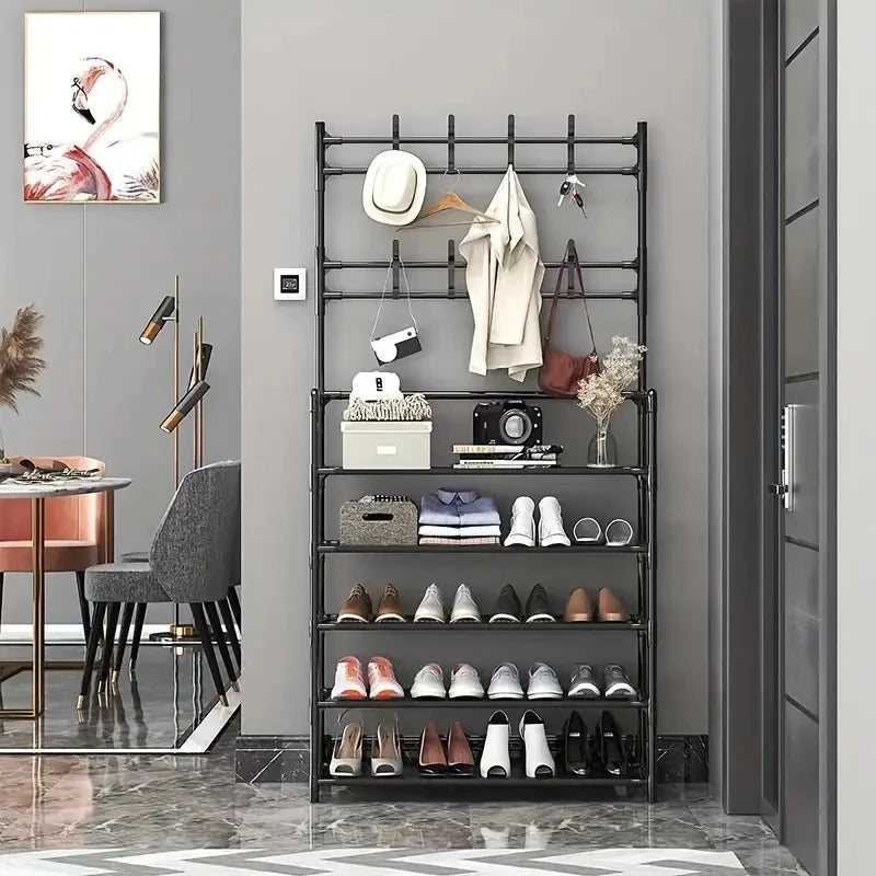 Altruism Multifunctional Hallway Coat Rack And Shoe Bench For Busy Families