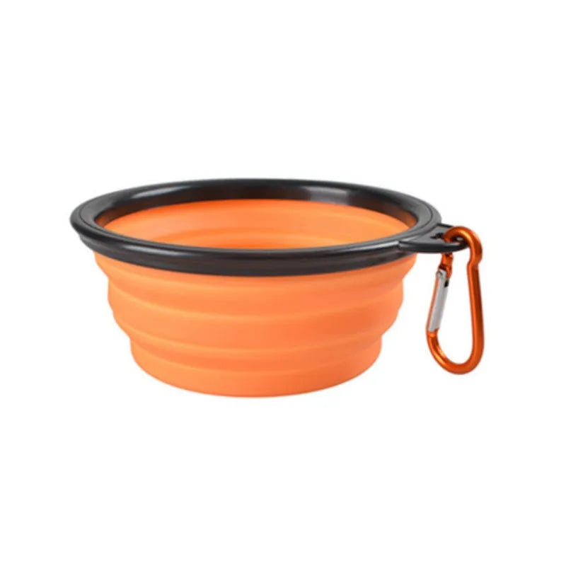 Durable Collapsible Portable Pet Food Bowl TPR Silicone For Dogs And Cats Travel