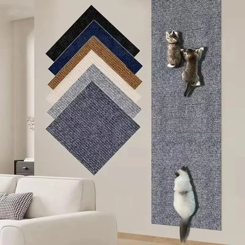 Cat Scratcher Mat Self Adhesive Carpet Scratch Pad Sofa Protector