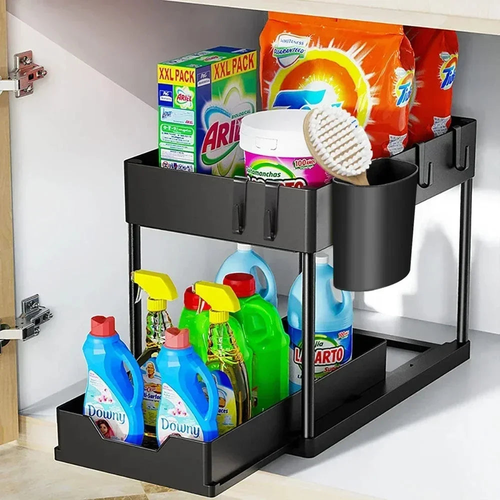 2-Tier Pull-Out Under-Sink Organizer
