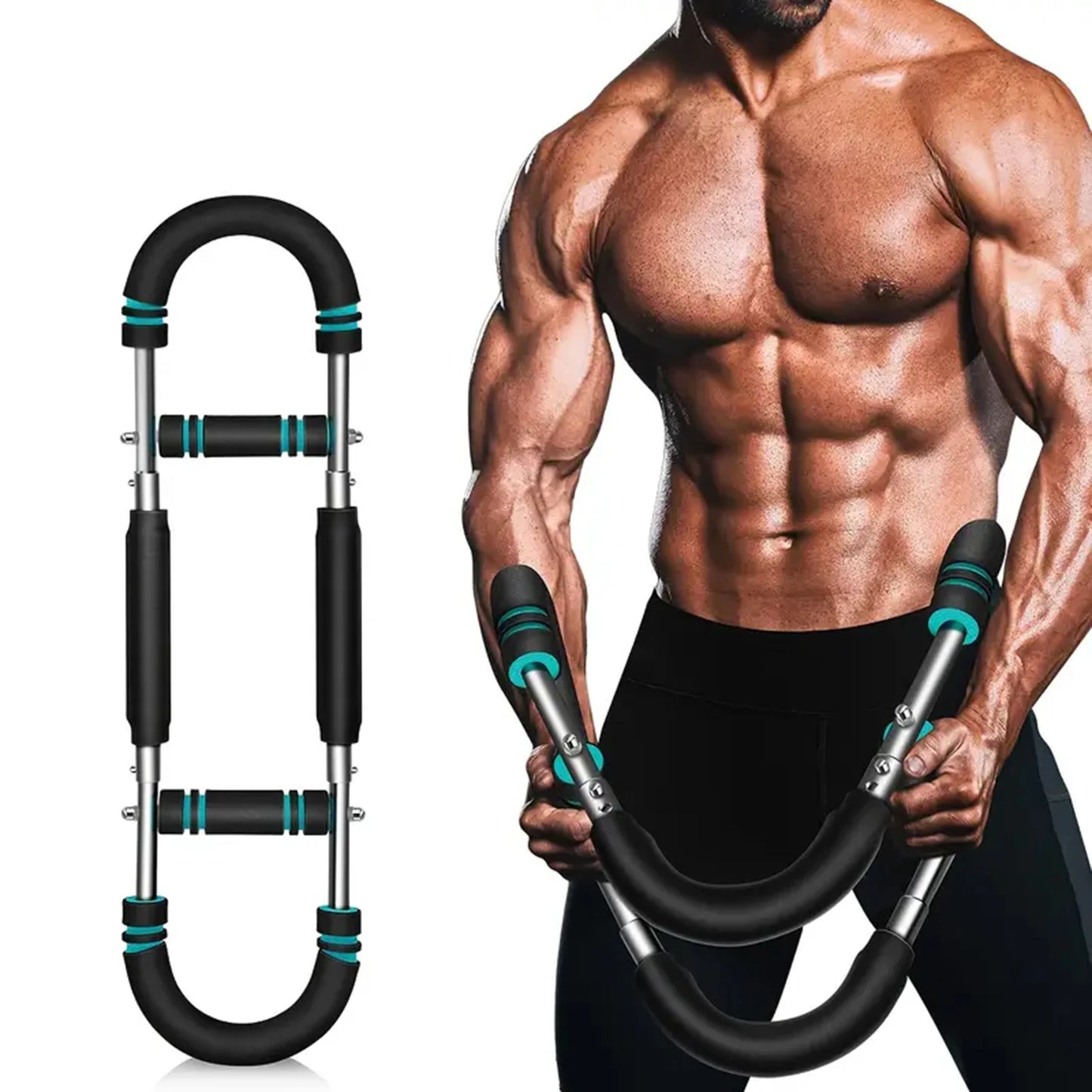 U Shape Hand Gripper 40kg Power Twister Arm Trainer for Men and Women