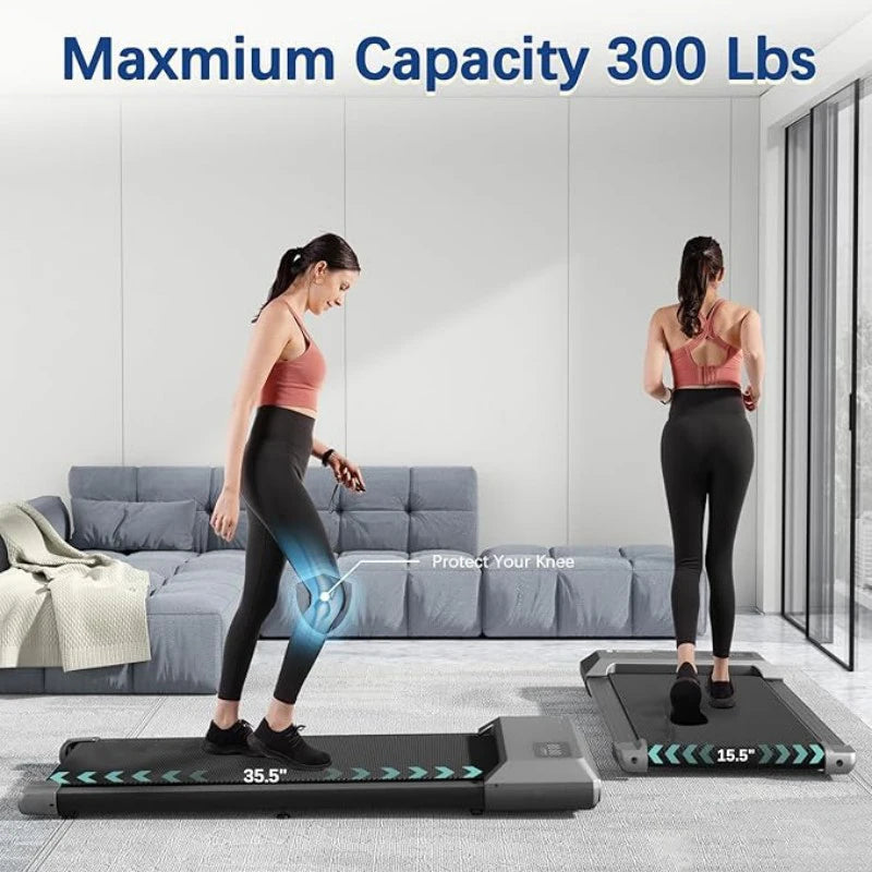 Superun 2-in-1 Home Walking Pad Treadmill - 2.5 HP Compact Home Cardio