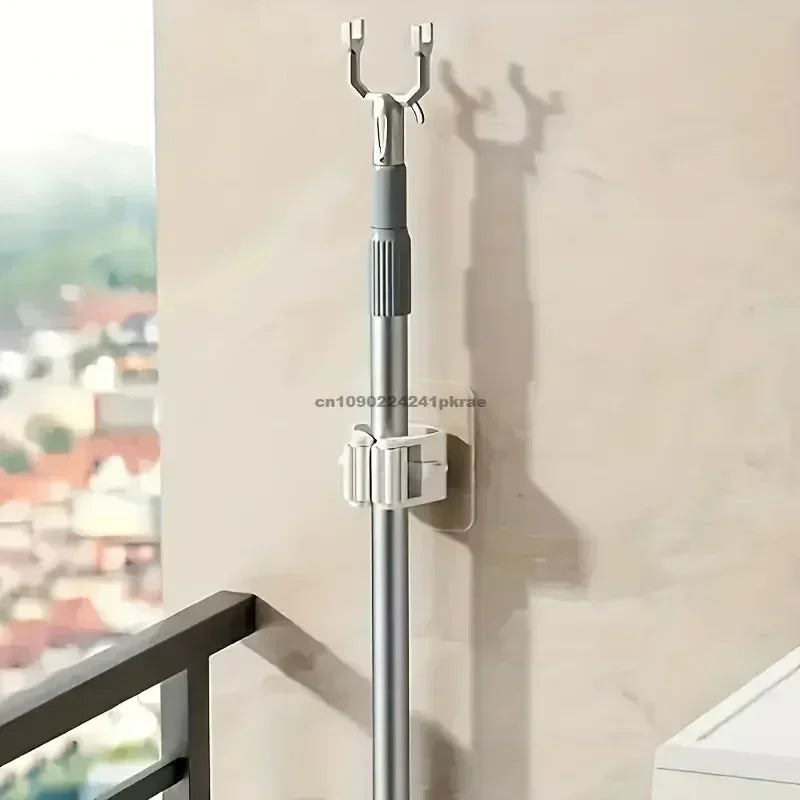 Get It Off the Floor Mop & Broom Wall Organizer – No-Drill Hold