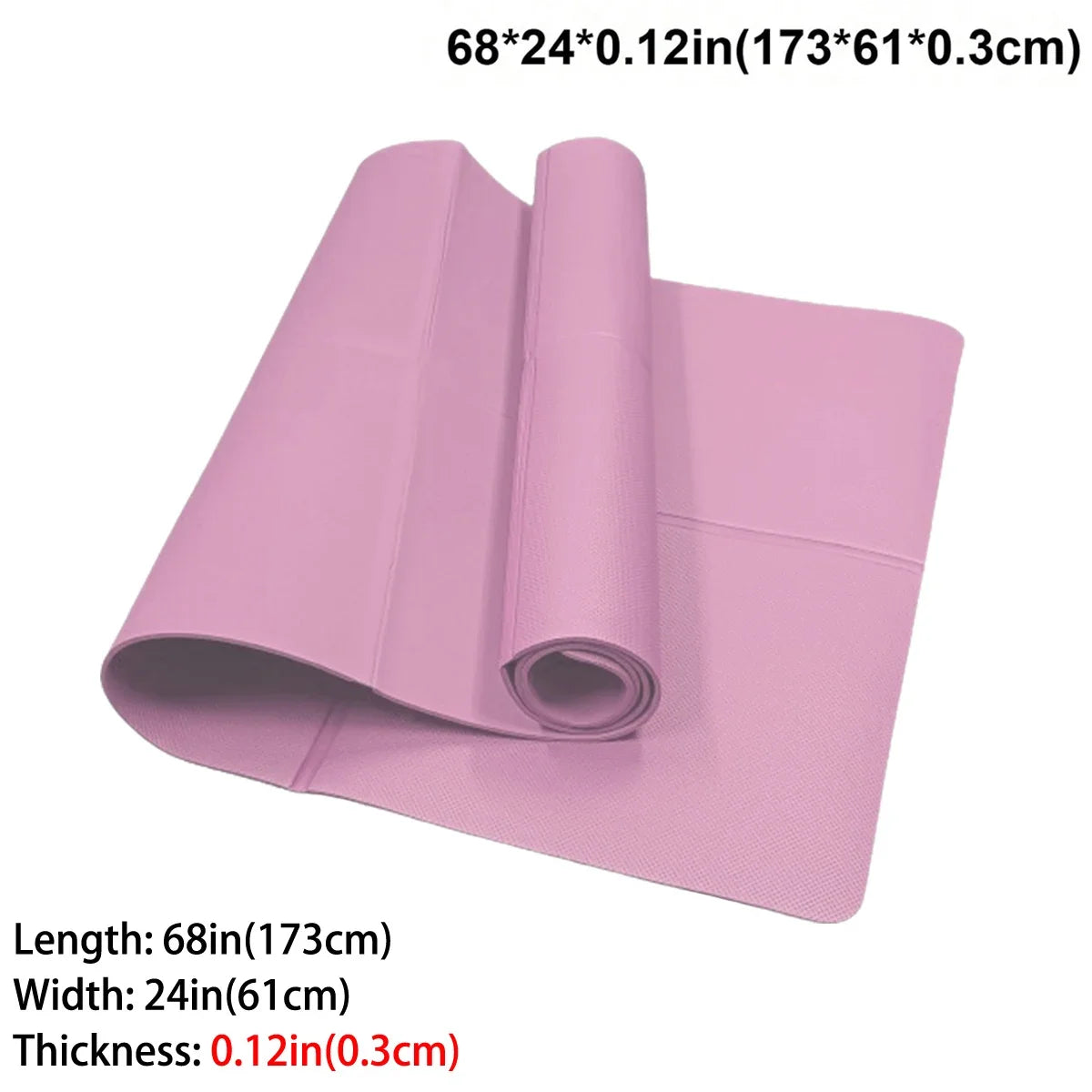 Foldable Eco Friendly Yoga Mat 4mm Travel Size For Yoga Pilates Floor Workouts