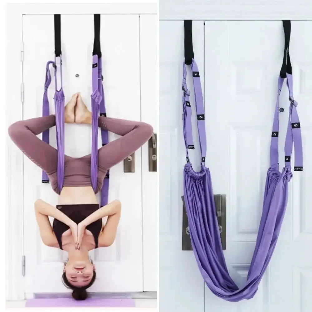 Adjustable Aerial Yoga Strap For Women Door Hanging Flexibility Training