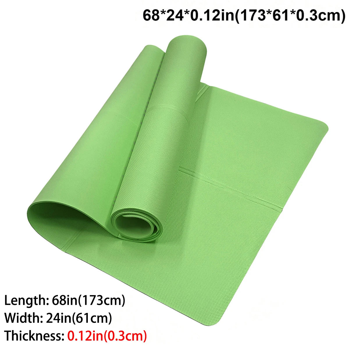 Foldable Eco Friendly Yoga Mat 4mm Travel Size For Yoga Pilates Floor Workouts