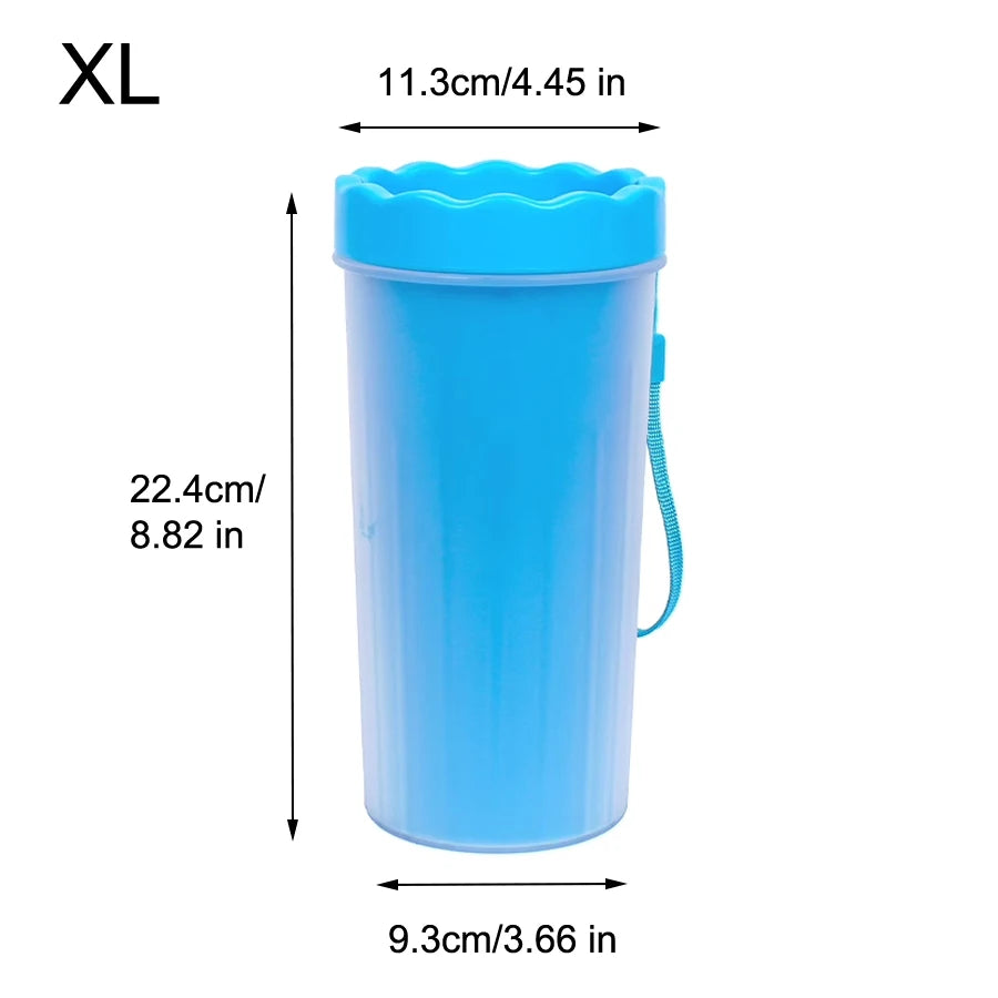Foot Wash Cup With Silicone Brush For Dogs And Cats