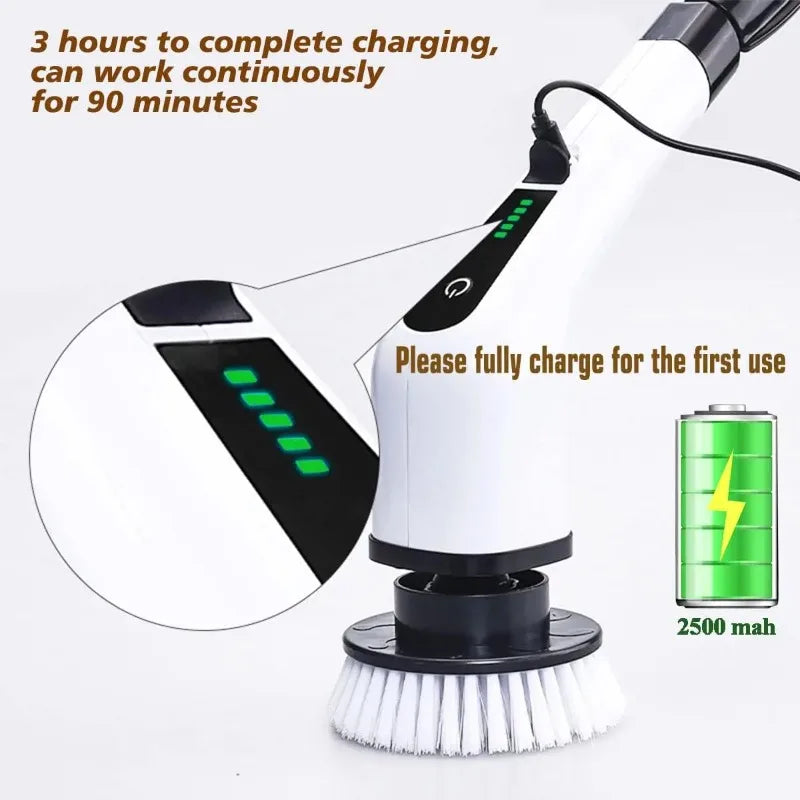 COBASPORT Multifunctional Electric Cleaning Brush Rotating for Home