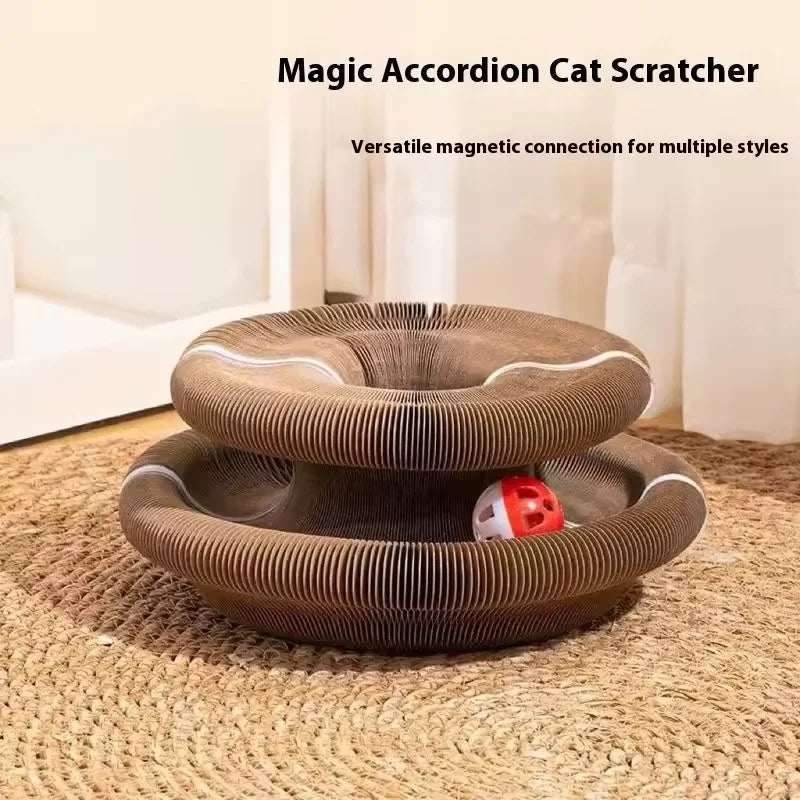 Cat Scratch Organ Board Toy With Ball For Indoor Cats