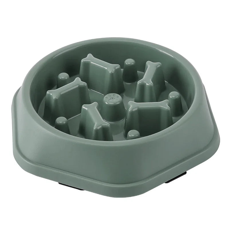 Slow Feeder Pet Bowl For Cats And Dogs Non Slip Anti Choking Maze Design