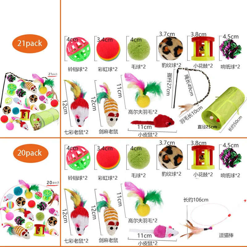 Kitten Toys Variety Pack Cat Toys Set For Curious Cats