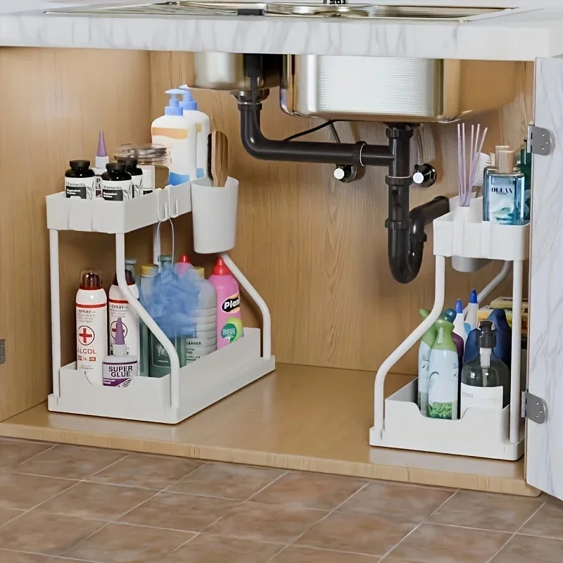 Make Space 2-Tier Pull-Out Under-Sink Organizer