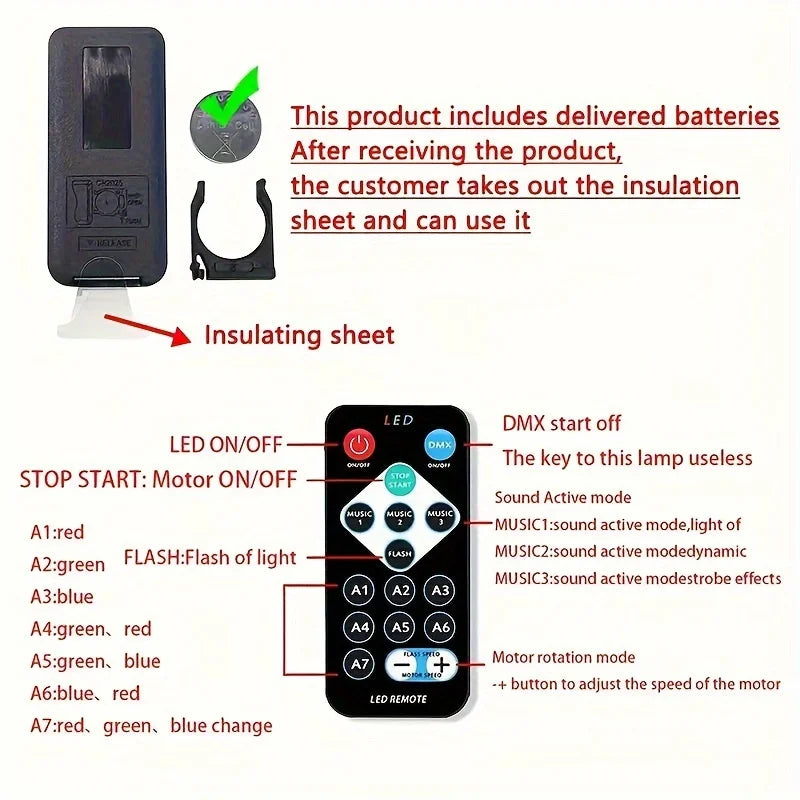 Starry Sky Projector LED Night Light With Remote And 7 Modes For Kids