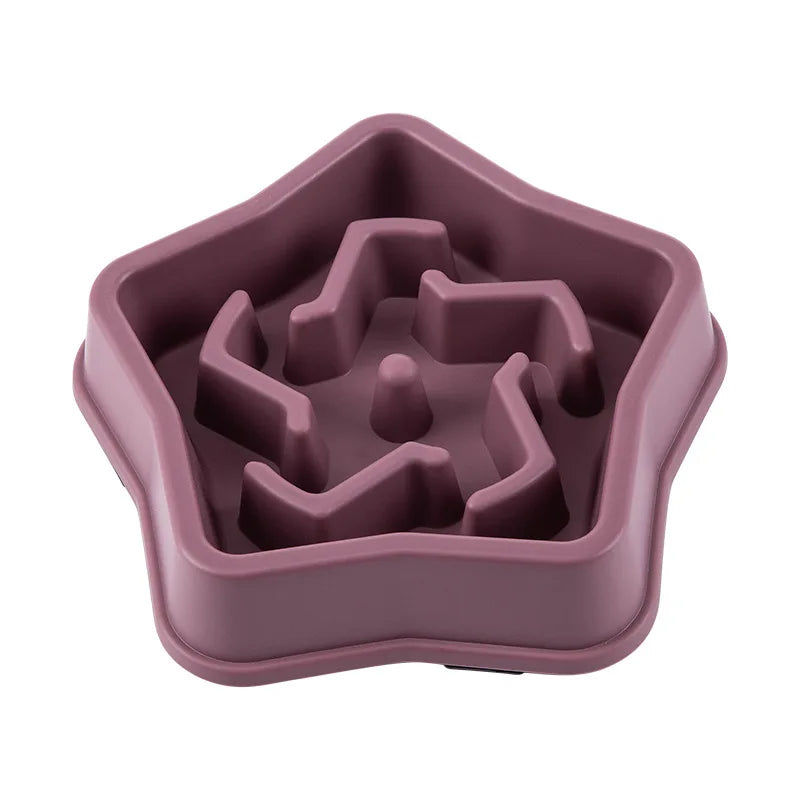 Slow Feeder Pet Bowl For Cats And Dogs Non Slip Anti Choking Maze Design