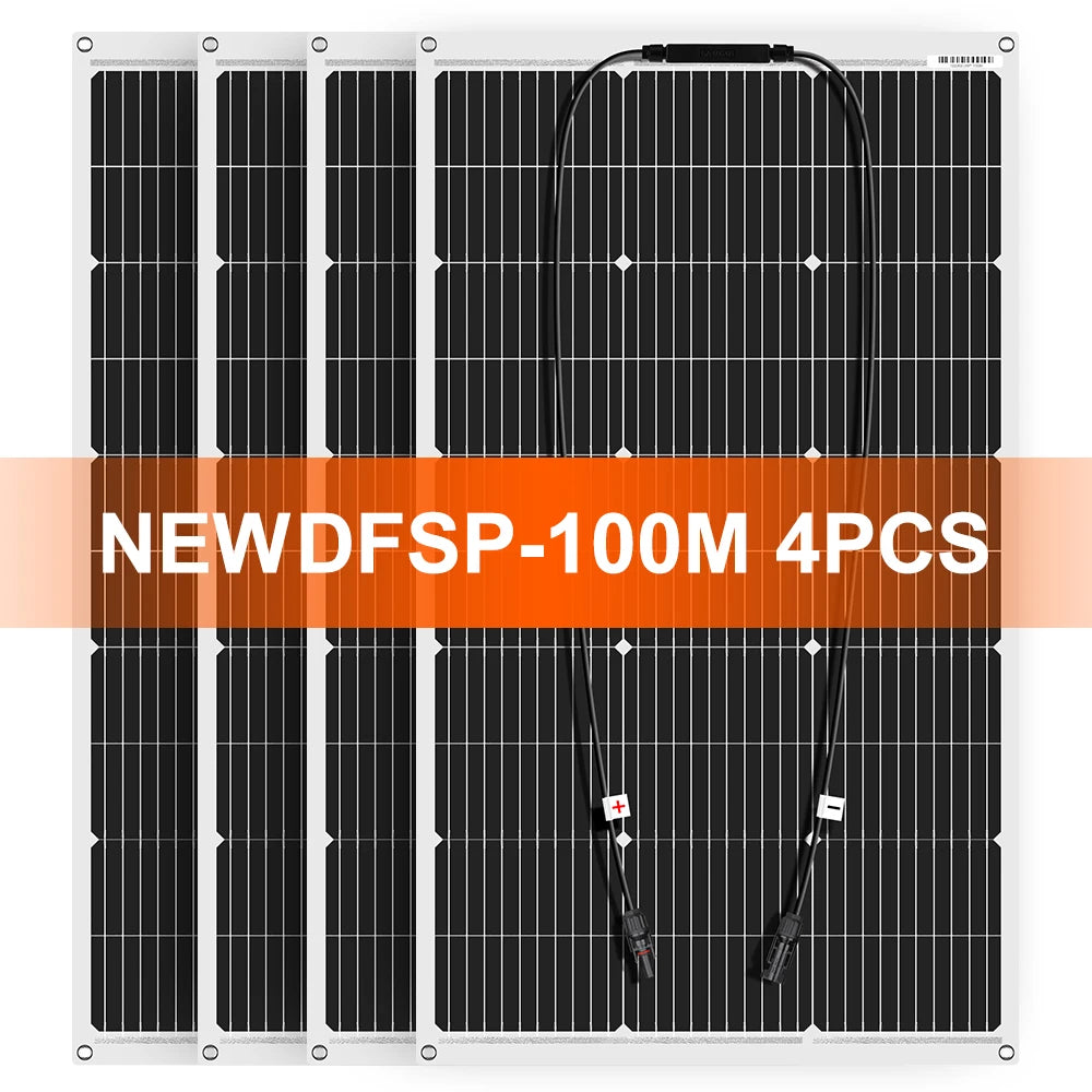 Go Off-Grid 100W Flexible Solar Panel for RV & Camping