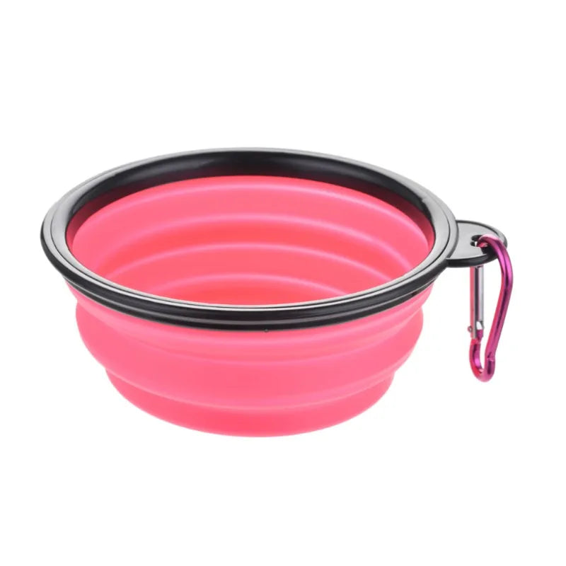 Durable Collapsible Portable Pet Food Bowl TPR Silicone For Dogs And Cats Travel