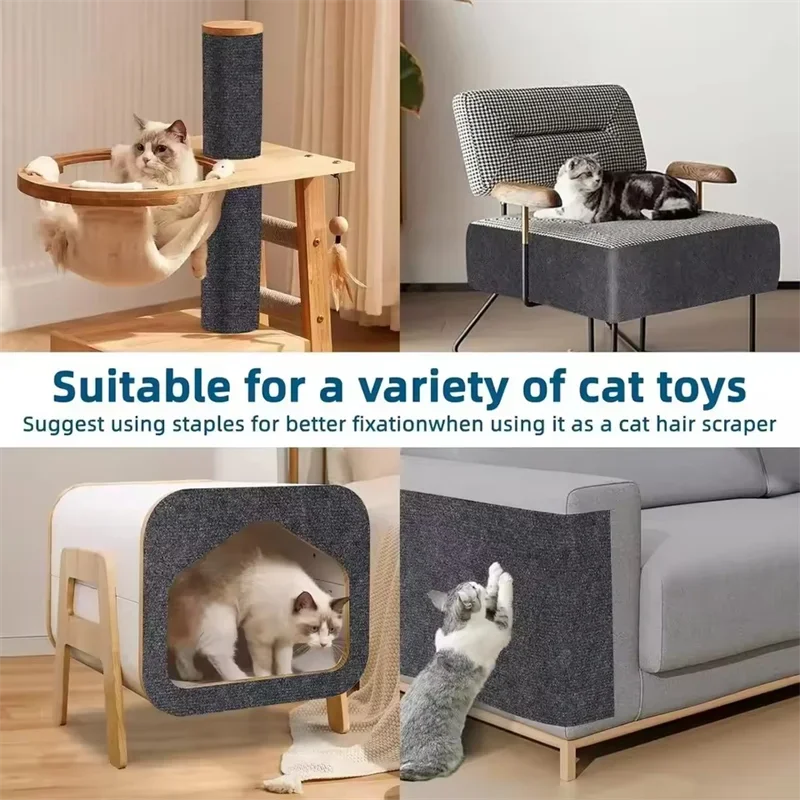 Cat Scratcher Mat Self Adhesive Carpet Scratch Pad Sofa Protector
