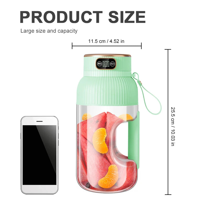 Portable USB Juicer Blender for Fruits and Smoothies